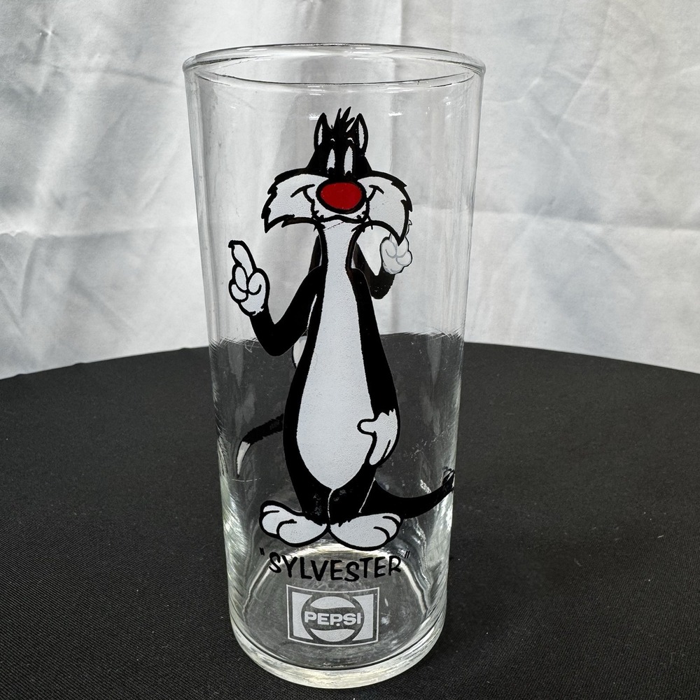 "Sylvester" 1973 Pepsi Collector Series Warner Bros. Looney Tunes‎ Glass